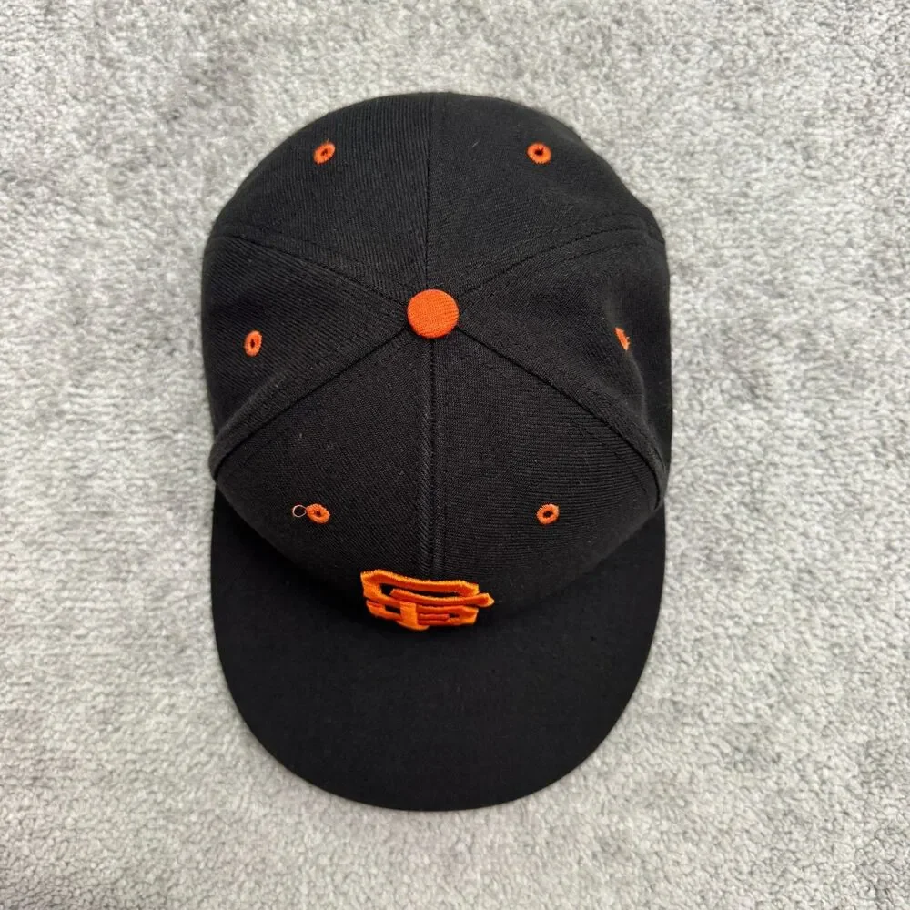 47 Brand San Francisco Giants SF MLB Baseball Hat Cap Mens OSFA Black Orange